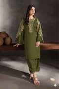 2 Pcs Women's Unstitched Embroidered Suit