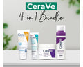 CeraVe 4-in-1 Skincare Kit | Cleanser, Serum, Sunblock & Night Cream | Dermatologist-Approved Routine