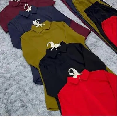 2 Pcs Women's Stitched Georgette Plain Shirt And Trouser