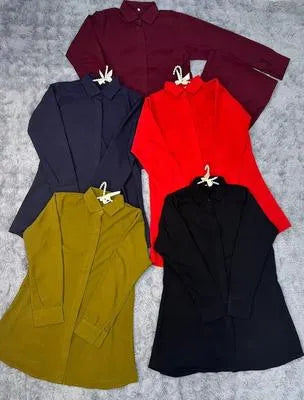 2 Pcs Women's Stitched Georgette Plain Shirt And Trouser