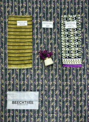 3 Pcs Women's Unstitched Printed Suit